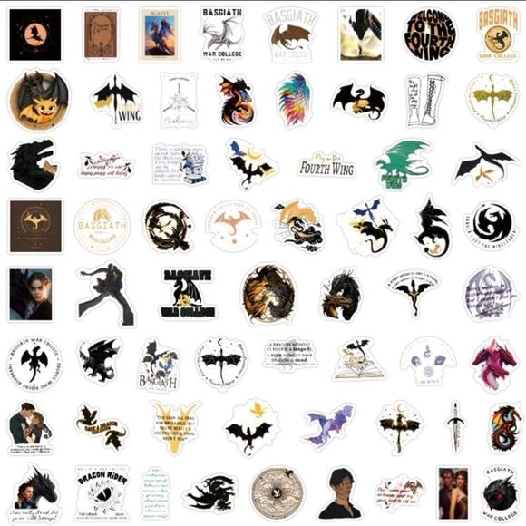 Rebecca Yarros Fourth Wing Empyrean Stickers - Picture 4 of 5